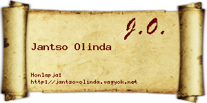 Jantso Olinda névjegykártya